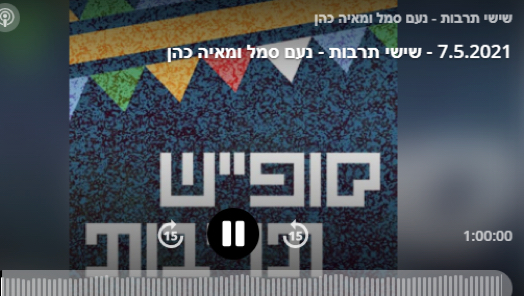 ראיון עם מאיה כהן כאן תרבות